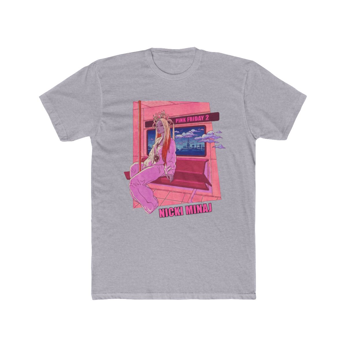Nicki Minaj Pink Friday 2 Subway T Shirt - alternate angle 3, merchandise